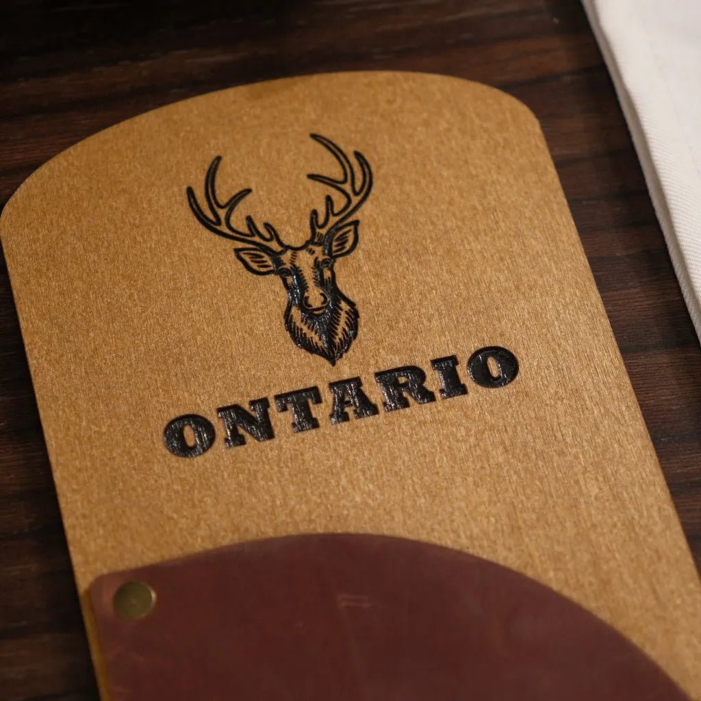 Wooden Bill Holder with Radiant Leather Pocket (R208) | Check Presenters