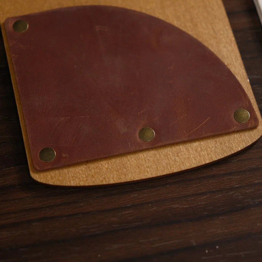 Wooden Bill Holder with Radiant Leather Pocket (R208) | Check Presenters