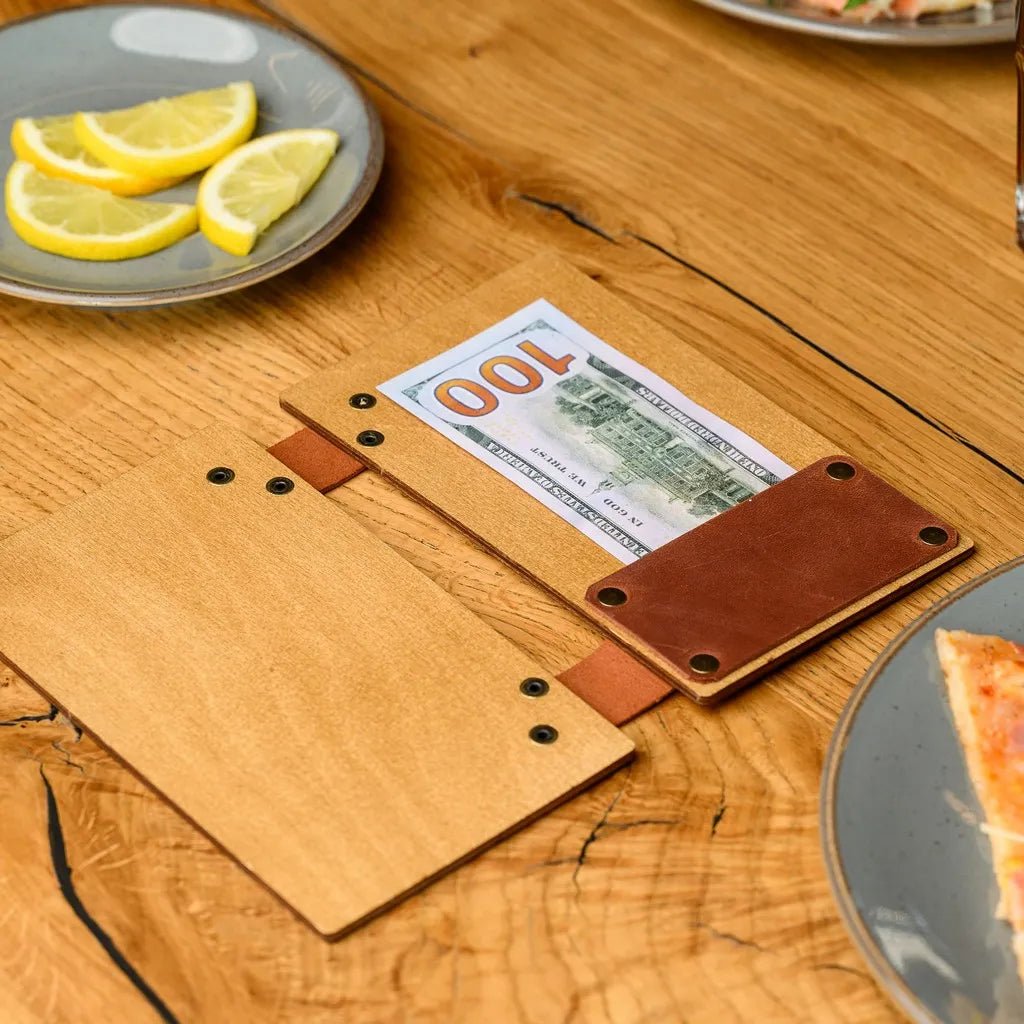 Wooden Book Bill Presenter (R203) | Check Presenters