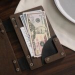 Black Walnut Wood Check Presenter – Hardcover Bill Holder R211 | Check Presenters