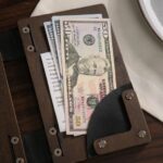 Black Walnut Wood Check Presenter – Hardcover Bill Holder R211 | Check Presenters