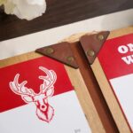 Wooden Menu Cover with Leather Spine (M06A5) | Menu Holder