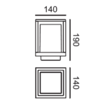Oliver - V1702-E27 | Wall Lights
